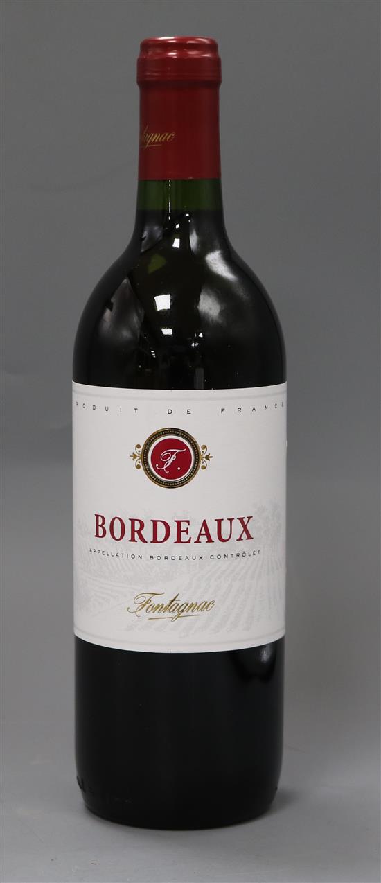 Eight bottles of Bordeaux wine